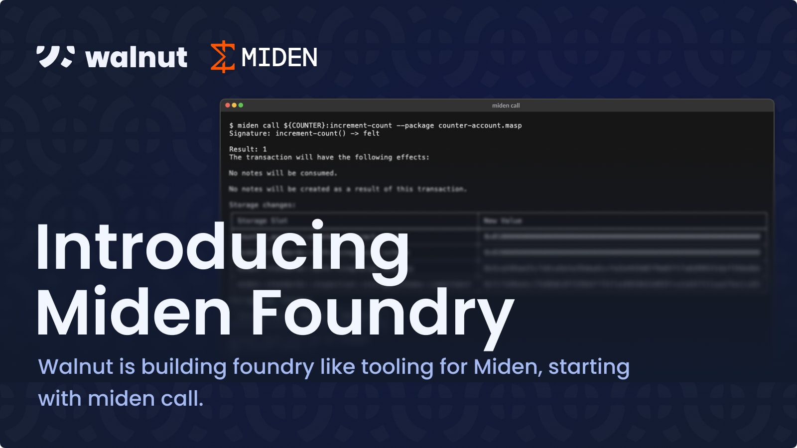 miden call release banner